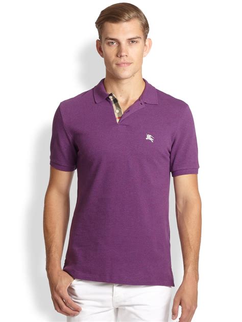 purple burberry polo shirt|Burberry polo shirt outlet.